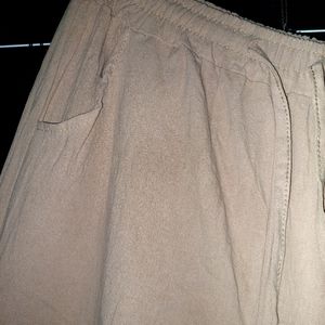 XL Linen blend wide leg pant